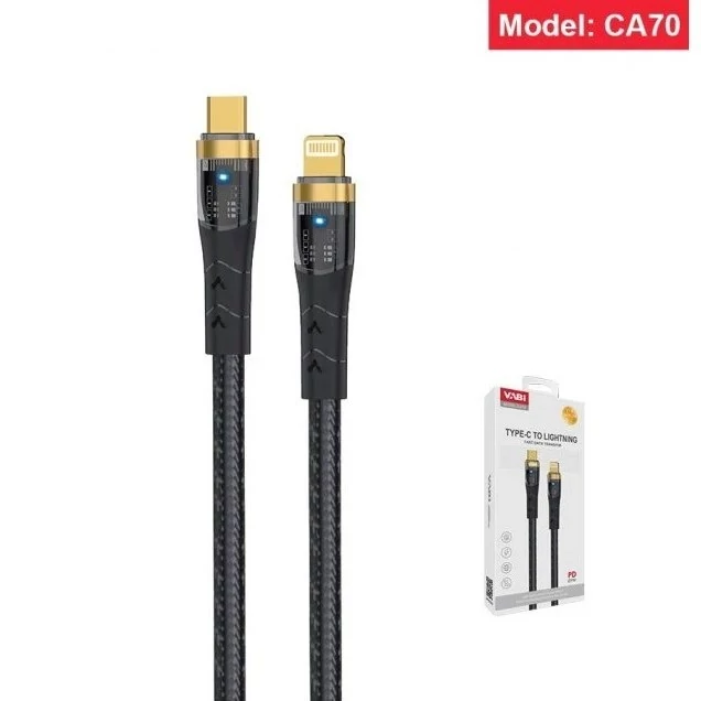 کابل TYP-C به لایتنینگ وابی مدل CA70 طول 1 متر