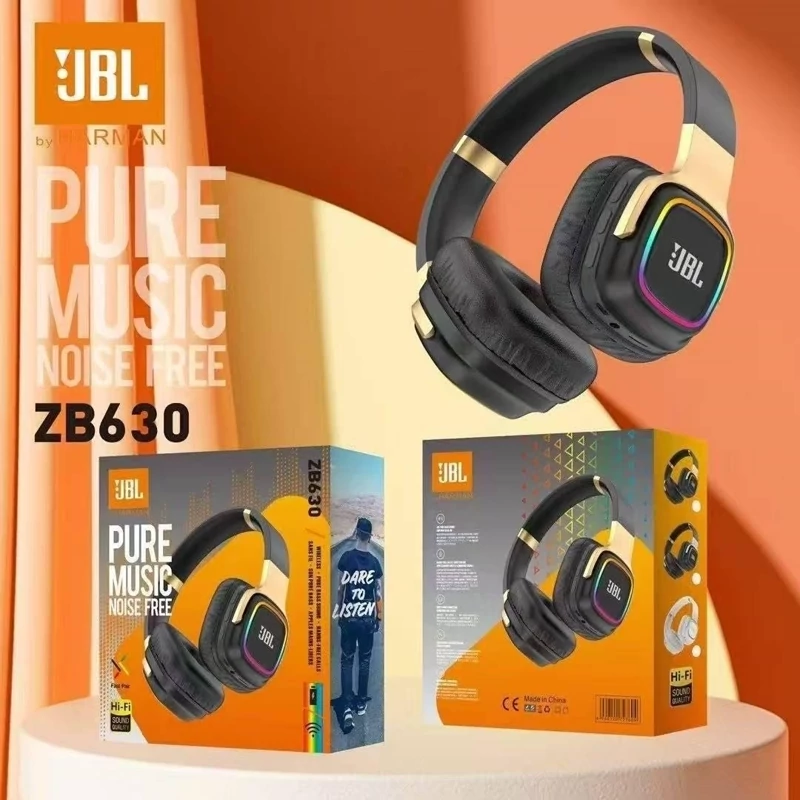 هدفون JBL بلوتوث دار و رم خور دارای رقص نور RGB