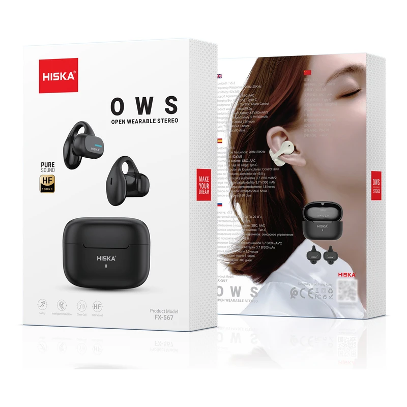 هدفون بلوتوثی هیسکا مدل FX-567 رنگ مشکی