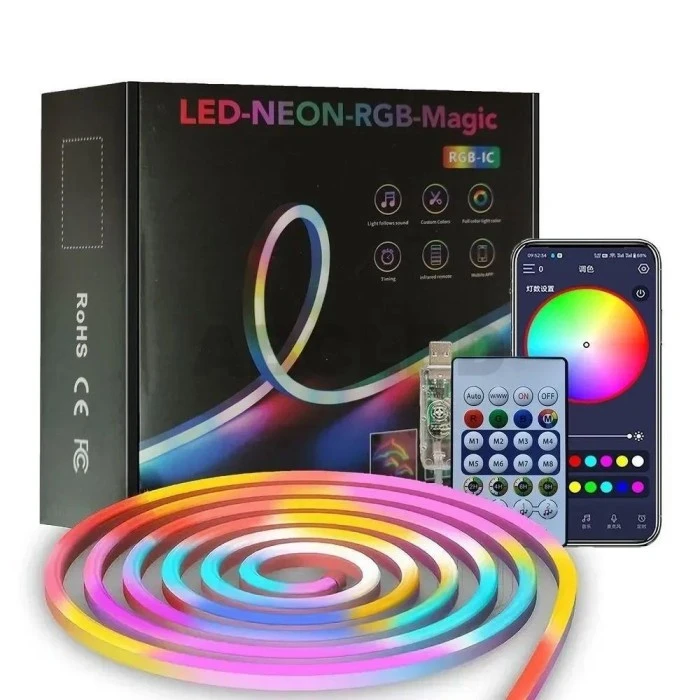 ریسه رقص نور هوشمند RGB رنگی 5 متری (اتصال USB)