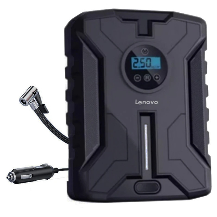 پمپ باد فندکی خودرو دیجیتال Lenovo