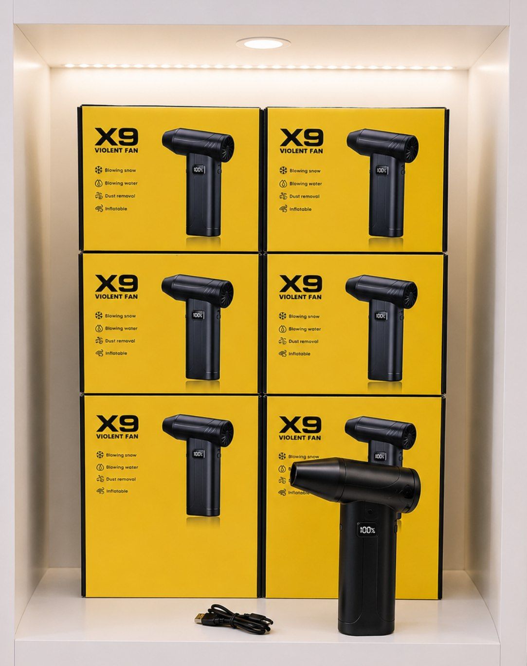 جت فن دستی Fan X9 دارای 6 سرعت