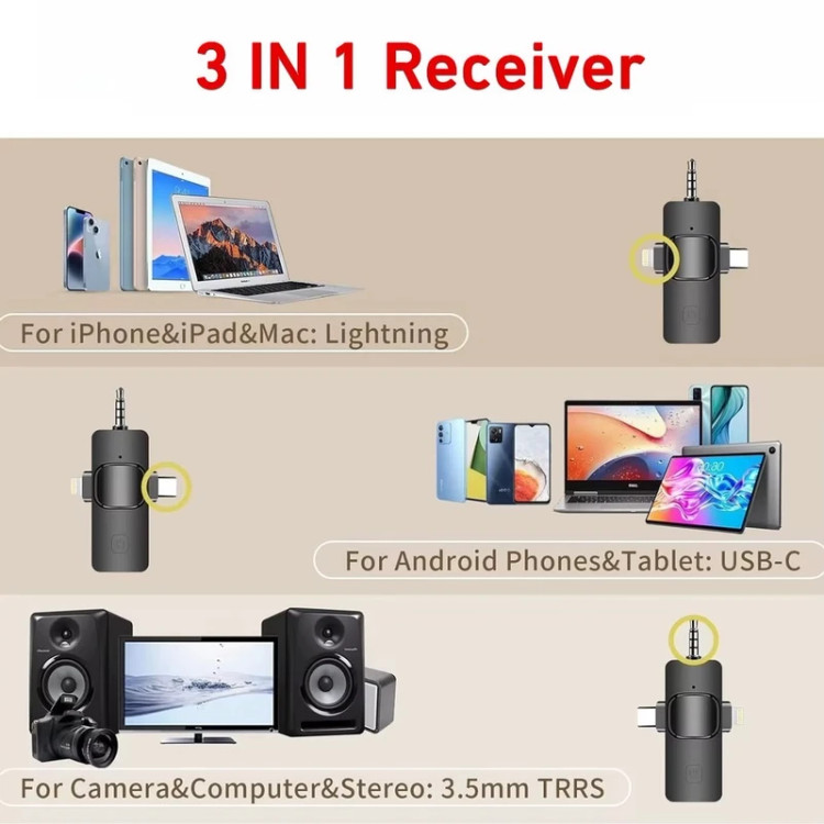 میکروفن بی سیم دو میکروفون