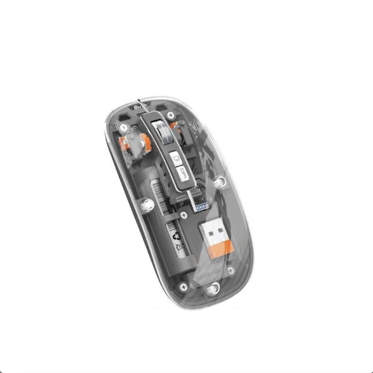 ماوس بی سیم گرین لاین مدل Transparent Mouse 2، قابلیت اتصال با دانگل USB و بلوتوث