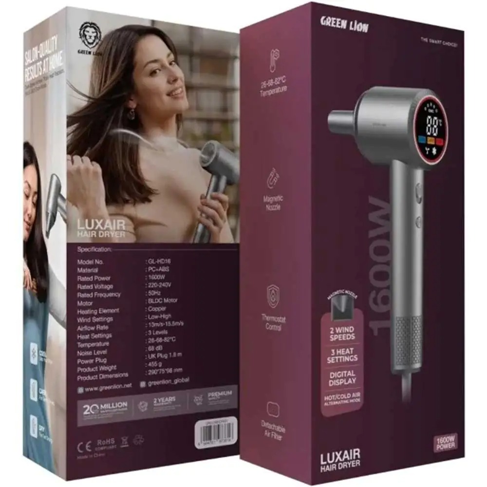 سشوار حرفه‌ای 1600 وات گرین لاین